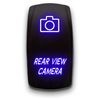 Rear View Camera - Blue - Laser Etched Toggle Switch 20A 12V - Vertical Rocker Switch 5-Pin DPST