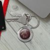 GRAPHICS & MORE Texas State University Logo Keychain Classy Round Chrome Plated Metal