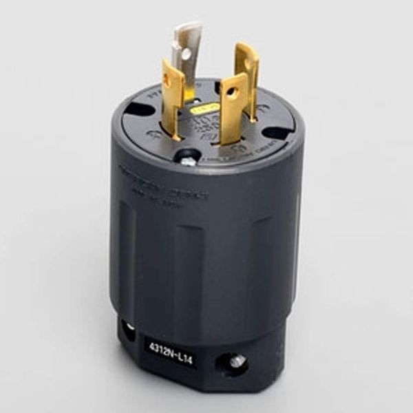 American Denki 4312NL14 Nylon Plug Grounding 3P30A125/250V