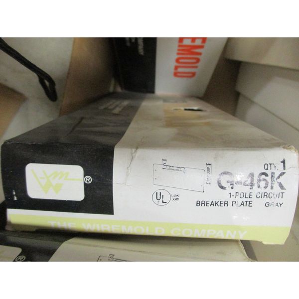 Wiremold G-46K 1 Pole Circuit Breaker Plate- NEW