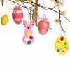 DAHI 32pcs Easter Foam Stickers Set Easter Eggs Crafts DIY Egg Easter Craft for Easter Decorations Party Favors Supplies(B)