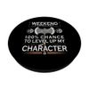 Funny Larping "Weekend Forecast" Fantasy Role Playing PopSockets Swappable PopGrip
