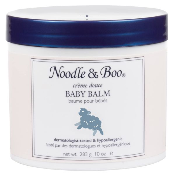 Noodle & Boo Baby Balm for Face and Body, Hypoallergenic and Natural Baby Skin Care with Organic Calendula for Sensitive Skin, Pediatrician and Dermatologist-Tested, 10 Oz