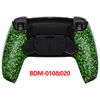 eXtremeRate Textured Green Programable RISE4 Remap Kit for PS5 Controller BDM 010 BDM 020, Upgrade Board & Redesigned Back Shell & 4 Back Buttons - Controller NOT Included