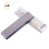 Set of 10 Nail File, Double-Sided Type, Nail File, Coarse and Fine, Nail Care, File, Gel Nail Polish Removal Tool, Unisex, Black (100/180 Grit)