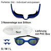 Tyron Performance Predator Swimming Goggles (Blue/Metallic)