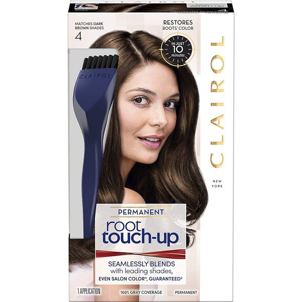 3 x Clairol Nice'n Easy Root Touch-Up Dark Brown 4
