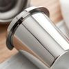 AIBAOBAO Coffee Portafilter Dosing Cup, 54mm Coffee Dosing Cup, Stainless Steel Coffee Dosing Cup Powder Feeder Part for 54mm Espresso Machine Silver