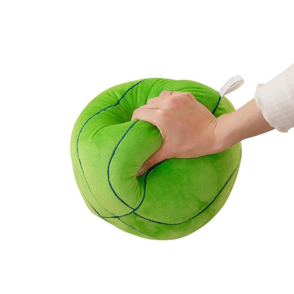 XIYUAN 9.8Inch Volleyball Plush Toy, Basketball Sports Pillow Fluffy, Stuffed Basketball Toy Gift, Durable Sport Basketballs Plush Toy (Green)