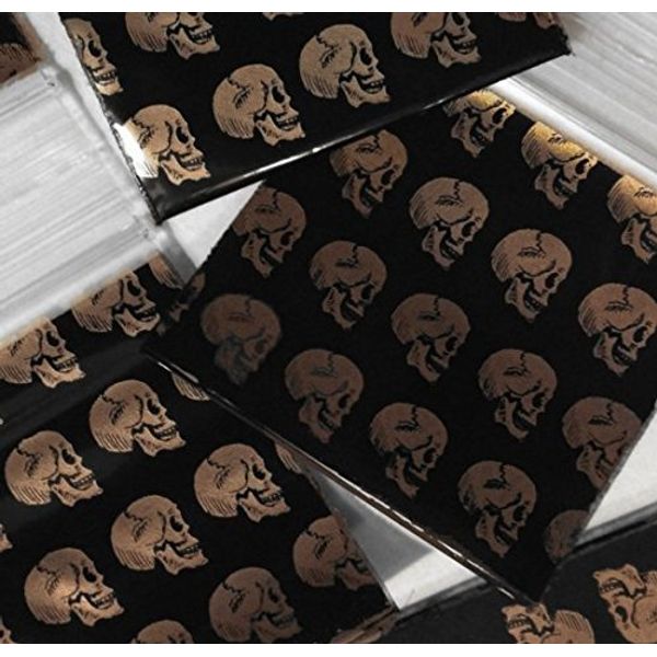 200-2" x 2" Skull Small Plastic Ziplock Baggies