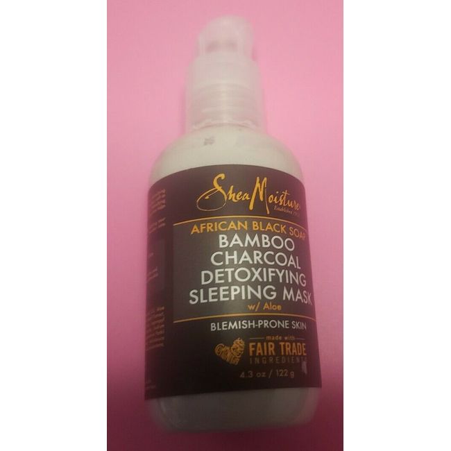 Shea Moisture African Black Soap Bamboo Charcoal Detoxifying Sleeping Mask