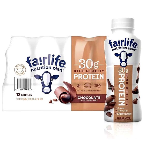 Fairlife Nutrition Plan Chocolate, 30 g. Protein Shake (11.5 fl. oz., 12 pk.)