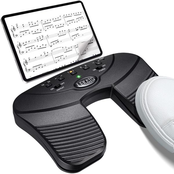 Page Turner Pedal Foot Switch Wireless Bluetooth Page Turner Music Music Hands Free USB Rechargeable Page Turner Foot Pedal Foot Switch Controller