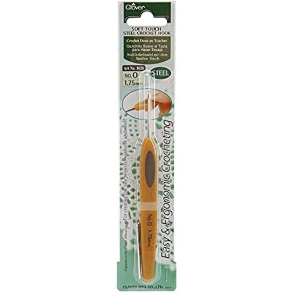 Clover Soft Touch Steel Crochet Hook: 1.75mm