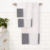 Popular Bath Bath Towels, Madern Collection, 3-Piece Set, Grey