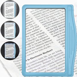 MagniPros 3 Ultra Bright LED Lights 3X 4.5X 25X Power Handheld Reading  Magnifying Glass with Light- Ideal for Reading Small Prints, Map, Coins