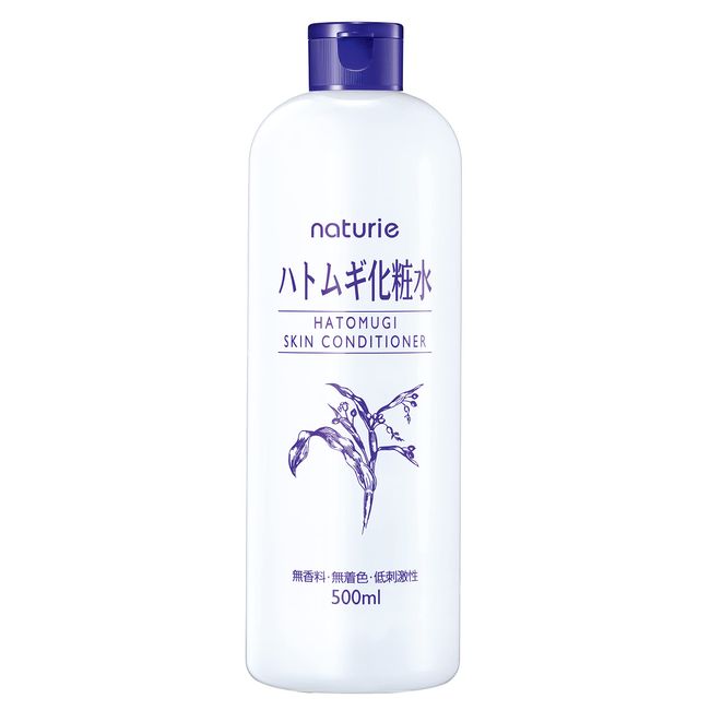Naturie Skin Conditioner R (Hatamugi Lotion) 16.9 fl oz (500 ml), Natural Moisturizing Ingredients Containing 19 Types of Amino Acids (Hatamugi Extract) Formulated Lotion 1