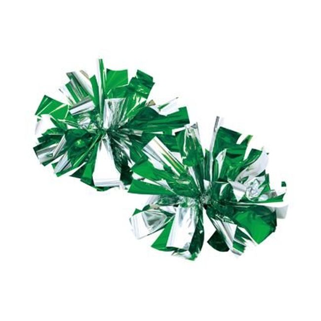 artec 3221 Hand Free Cheer Pom Poms, Green Silver, Sports Festivals, Pom Poms, Dance, Cheerleader, Glitter, Cheer, Cheer Groups, Playgames, Recitals