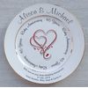 All About Names Personalised Bone China Plate - Ruby (40th) Anniversary - Hearts Design