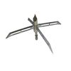 Sinbadteck Archery Broadheads, 3Pcs Pack 4 Fixed Blade Turkey Hunting Broadheads 200Gr Arrowhead Stainless Steel Bow and Arrow Hunting Tips