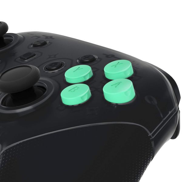 eXtremeRate Mint Green Interchangeable ABXY Buttons for Nintendo Switch Pro Controller, DIY Swappable Replacement ABXY for NS Pro Controller- Controller NOT Included