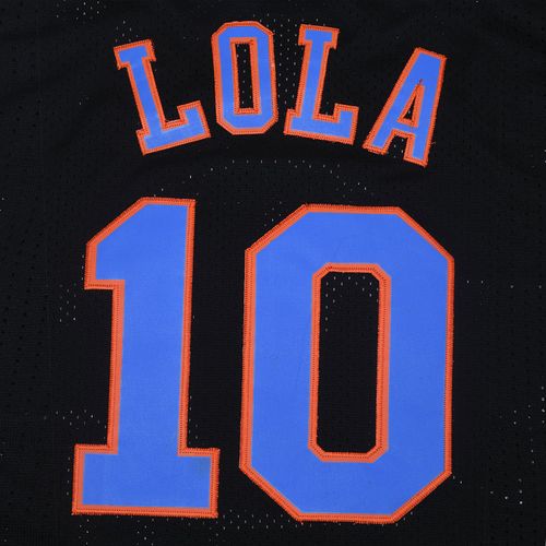 Men's Basketball Jersey #10 LOLA Space Movie Shirts (Black, Medium)