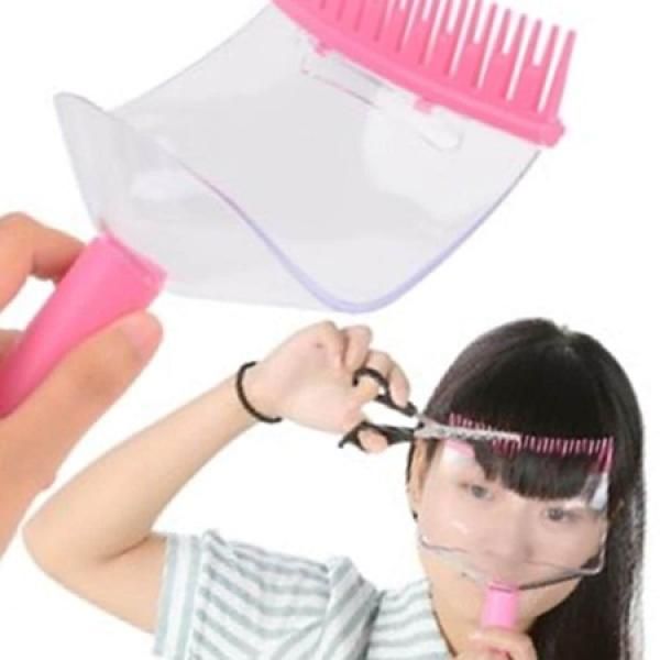 Special birthday gift beauty tool bangs guide frame self-beauty hair cutting face cover_MC