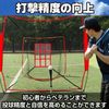 CAWKAY Strike Zone Target Baseball Net Pitching Batting Throw Hitting Softball Practice Training Adjustable (Red 9 Grit)