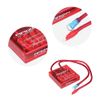 12V Fuel Saving Voltage Regulator Rectifier Digital Voltage Stabilization Kit Ground Cable Truck Mounting Hardware Kit Universal (Red)