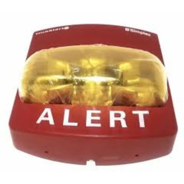 SIMPLEX 49VO-WRA-A -Amber Strobe Only Wall MT, Red