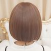 Wig, Short Bob, Full Wig, Blonde, Straight, Curl, One Ren, Gold, Pink, Semi-Long, Inner Color, Wave, Brown, Wig, Gold