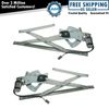 Window Power Regulators w/ Motor Front Pair Set LH Left & RH Right for Explorer