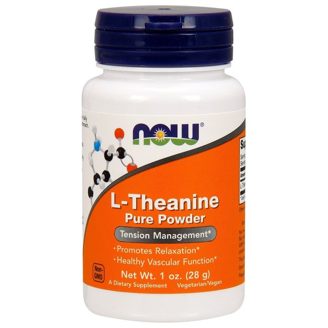 NOW Foods L-Theanine Powder, 285 mg,1 oz.