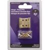 Hardware Essentials 851730 Light Narrow Door Hinges and Fixed Pin Brass 1" -2 pack