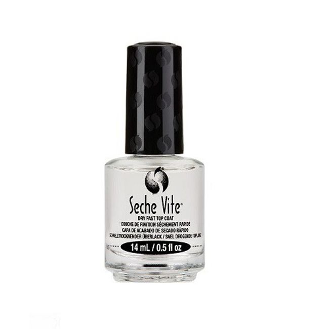 Nail Seche Top Coat Super Quick Drying 14ml Nail Color Nail Artist Self Nail Manicure seshe seche vite New Bottle [No Box] Top Coat New