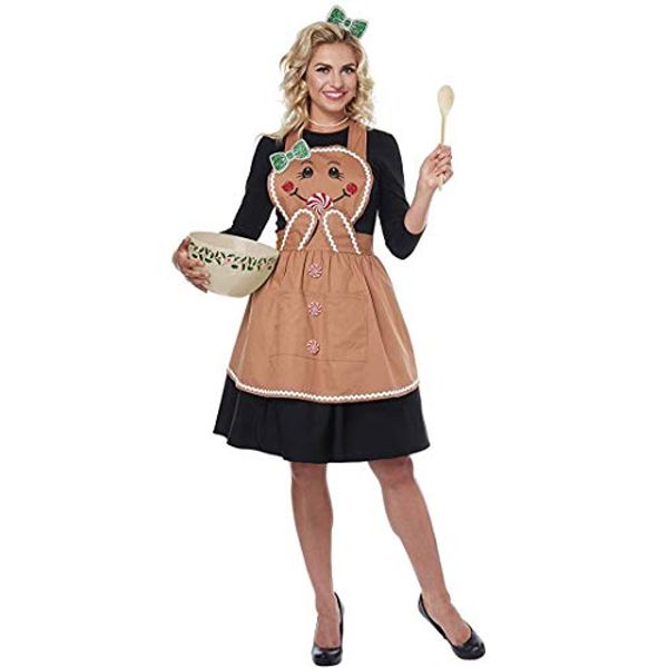 California Costumes Women's Gingerbread Apron - Adult Costume Adult Costume, -Tan, One Size