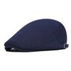BOTVELA 2 Pack Men Newsboy Cap Cotton Golf Driving Flat Hat (Brown/Navy)