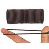 Pack of 36 Brown Elastic Hair Bobbles Bands 3mm C6THIBRO