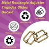 sourcing map 50Pcs Slide Buckle 4/5" Tri-Glide Slides Adjuster Strap Slider, Bronze