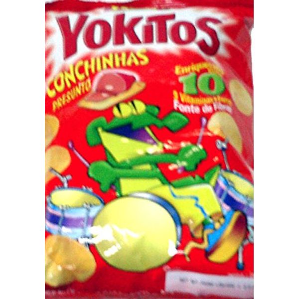 Yokitos Conchinha Presunto/Ham Flavored Corn Chips 2.5oz 3 Pack