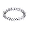 925 Sterling Silver 1.50CT simulated Diamond Full Eternity Ring size J - U (O)