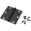 24 bisagras negras mate para puerta interior (8.9 x 8.9cm).