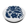 Cute Chic Colorful Blue Flowers Pattern White Summer Spring PopSockets Swappable PopGrip