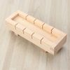 DOITOOL Sushi Making Kit Wooden Rectangular Sushi Press Mold Maker Rice Maker Machine Mold Oshizushi Mold Box Kitchen Sushi Tool