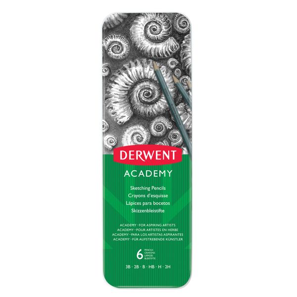 Derwent Skizzierstifte in Metallbox 6 Stück