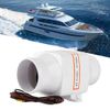 3" In-Line Air Blower Marine Bilge Air Blower Mute Strong Ventilation Fan for Yacht Boat RV 12V/24V(12V)
