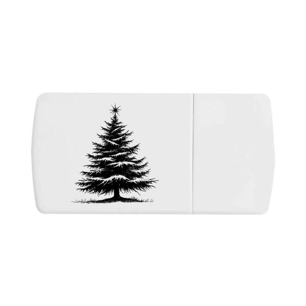 'Christmas Tree' Pill Box with Tablet Splitter (PI00031951)