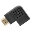 Flat 90-Degree (Right) HDMI Adapter, Male/Female