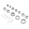 Broco Drill Guide Depth Stop Collars Drill,12pcs 3-16mm Stainless Steel Drill Depth Stop Bit Collar Set Drilling Limit Ring