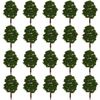 WINOMO 20pcs Model Trees Miniature Landscape Trees Scenery Train Railways Trees Scale 1:100